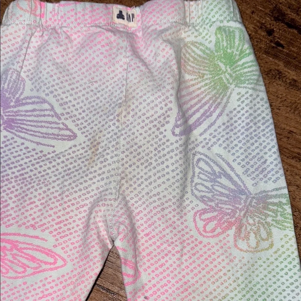 Kids Multicolor Butterfly Leggings